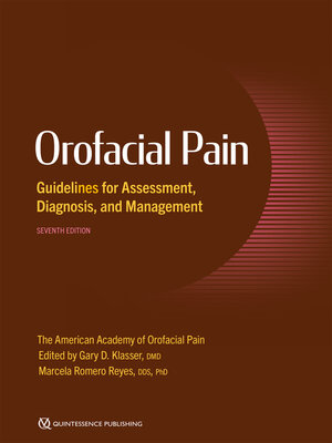 cover image of Orofacial Pain Guidelines for Assessment, Diagnosis, and Management